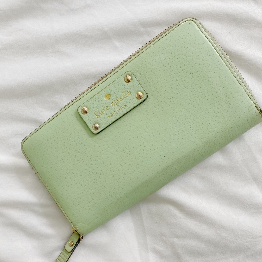 Kate spade aqua marine wallet